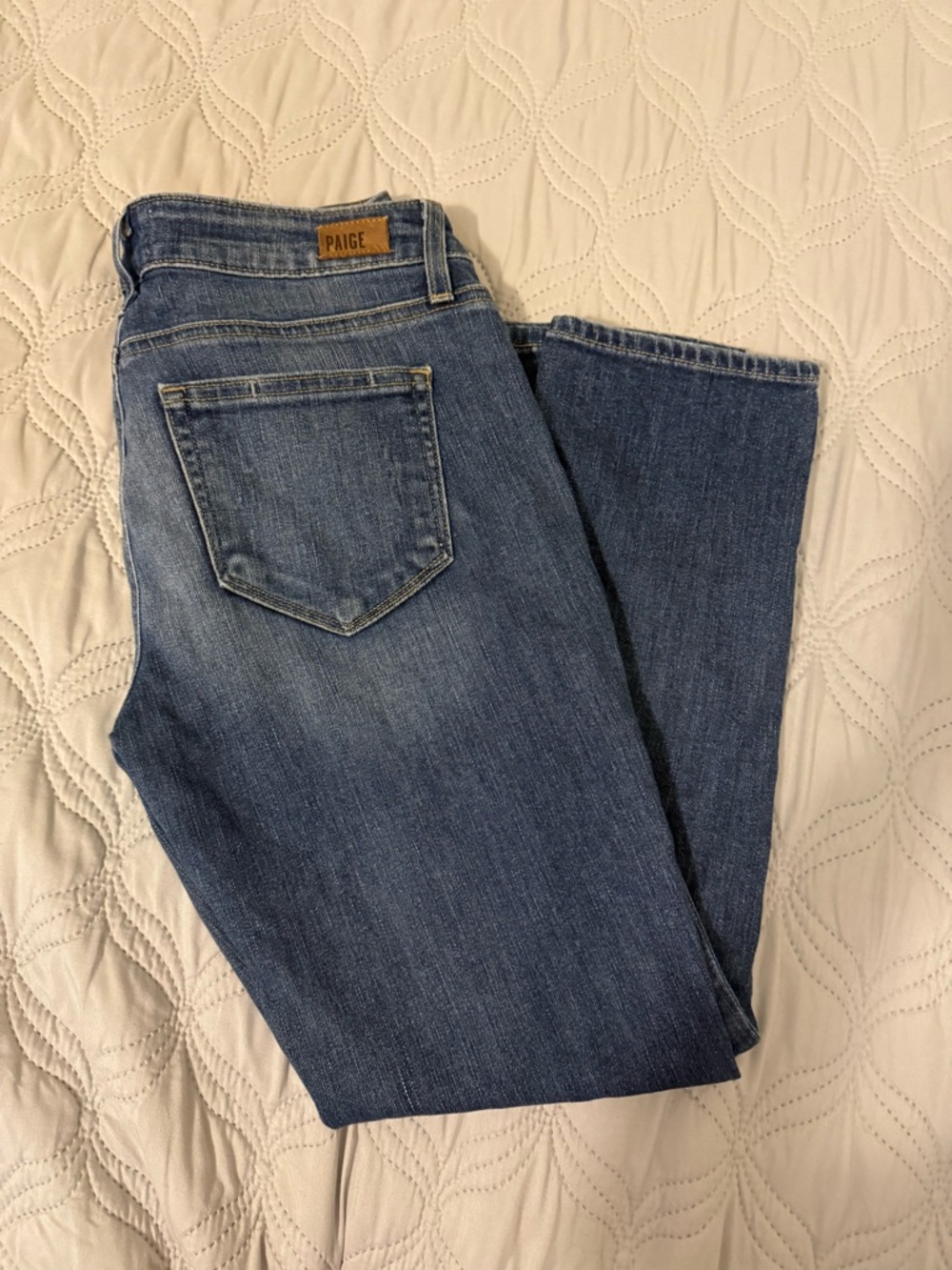 PAIGE Jimmy Jimmy Crop Jeans Size 25 Slim‎ Straight - Picture 2 of 4